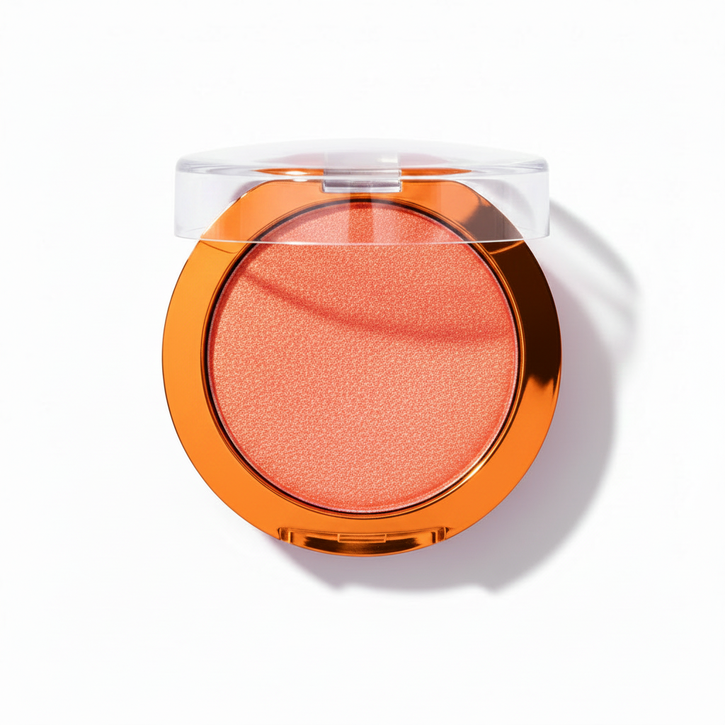 Chrome Round Eyeshadow - Neon Orange